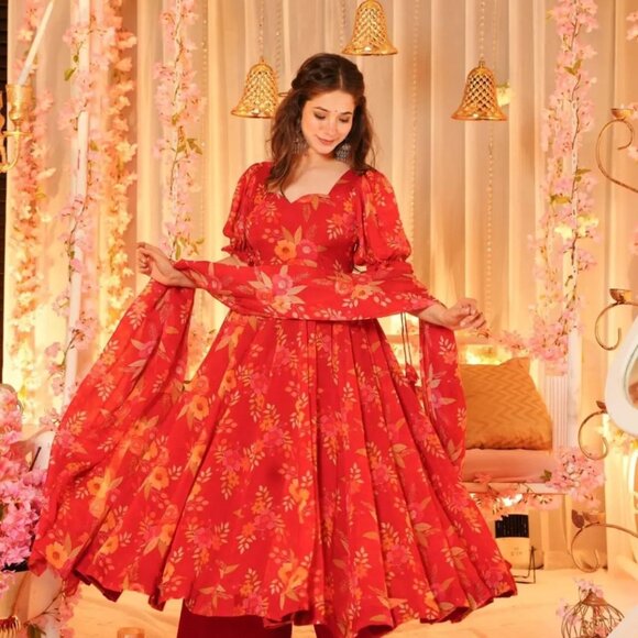 Silk Printed Salwar Suit - Picture 13 of 13